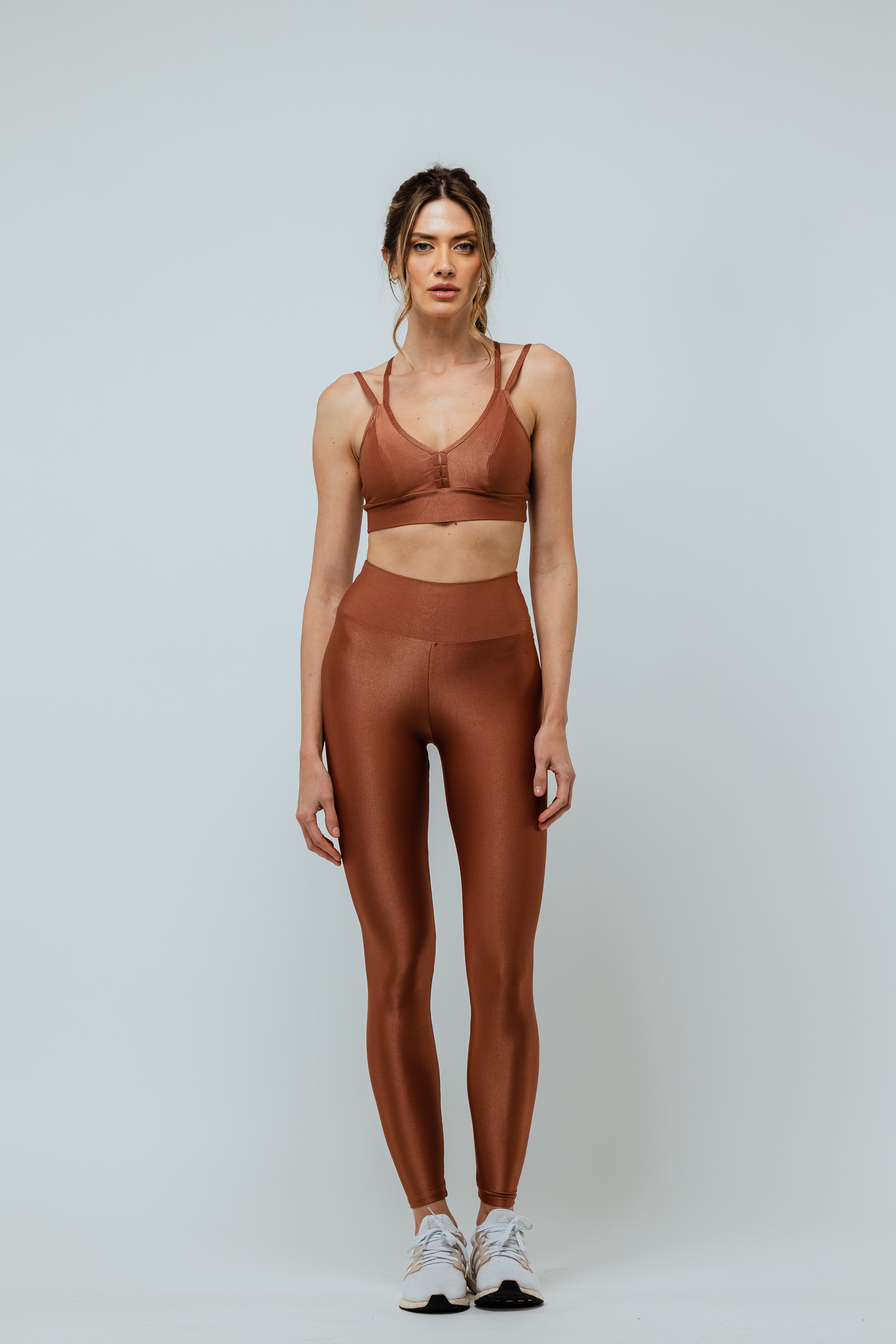 Copper Glow Active Set – Bra & Leggings