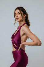 Macacão Plum Luxe com recortes