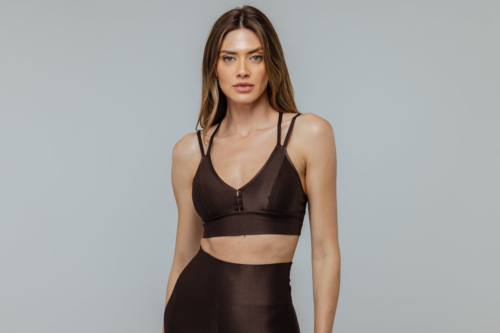 Espresso Elegance Seamless Activewear Set